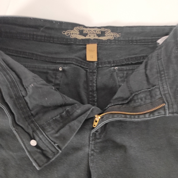 Hannah Jeweled Black Denim Midrise Jeans 14 - Picture 10 of 16
